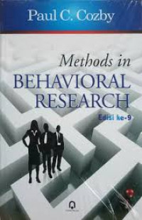 Image of Methods In Behavioral Research