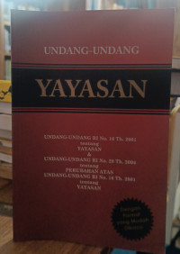 Image of Undang-Undang Yayasan