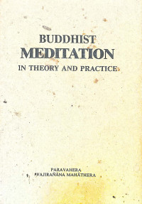 Image of Buddhist Meditation In Theory And Practice