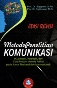 Image of Metode penelitian komunikasi